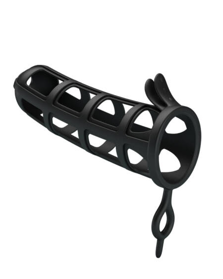 Silicone Elastic Penis Sheath for Men Hollow Design Cock Cage